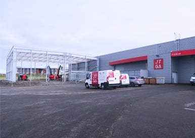 Extension des bâtiments de la société JYGA